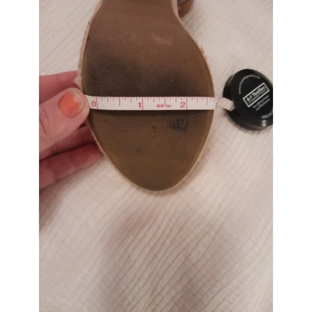 Sun+Stone Women Fey Espadrille Slingback Platform Sandals Size US 8 Tan